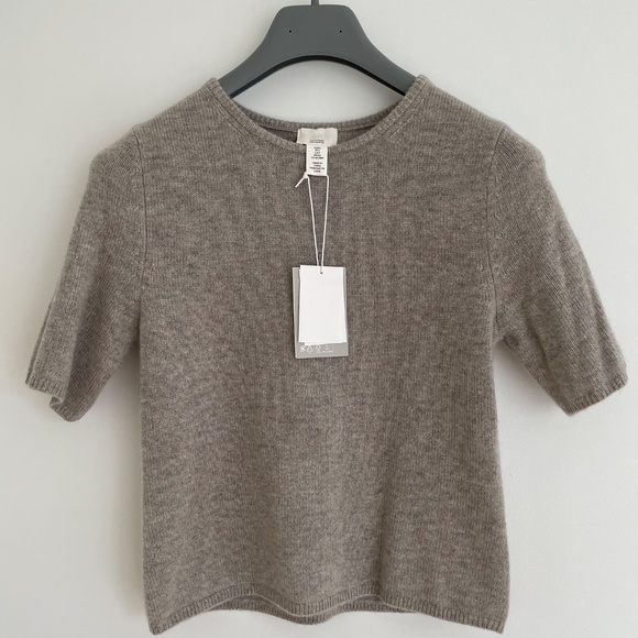 NWT Cashmere Short Sleeve Sweater by H&M Premium - Picture 3 of 5